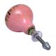 Pink Golden Floral Hand Pinted Indian Kashmiri Knobs